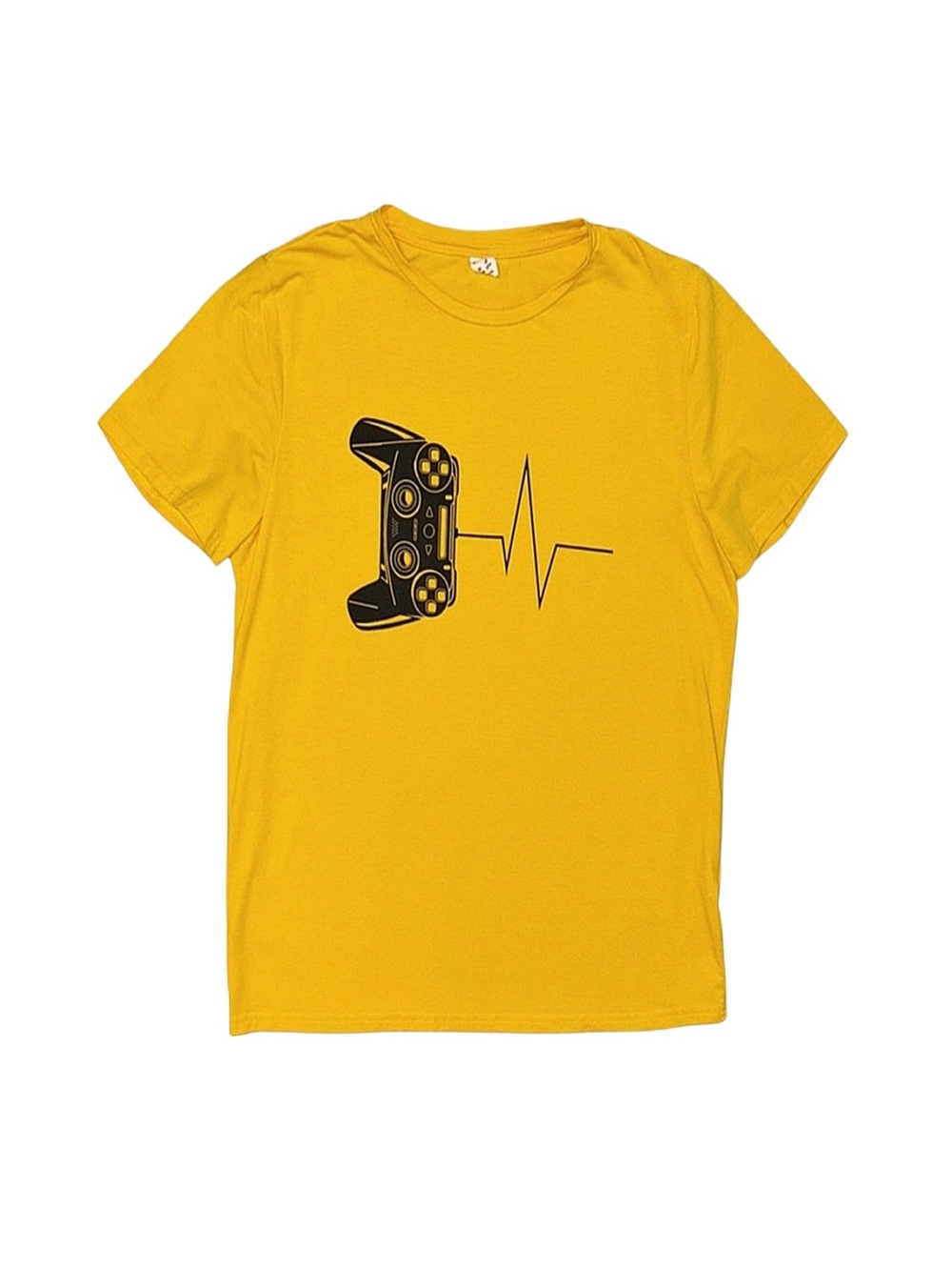 SHEIN Boy's Yellow Graphic Short Sleeve Shirt Size 13-14